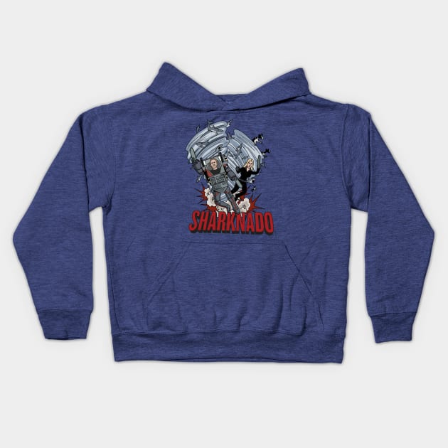 Sharknado Heroes Kids Hoodie by jasesa